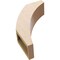Ekena Millwork 5-inch W x 14-inch D x 18-inch H Thorton Rough Cedar Woodgrain TimberThane Knee Brace, Primed BRCUR05X14X18THRRCPR - alternate 5